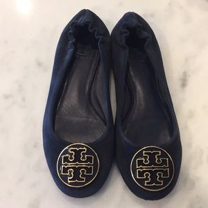 Navy Tory Burch Flats